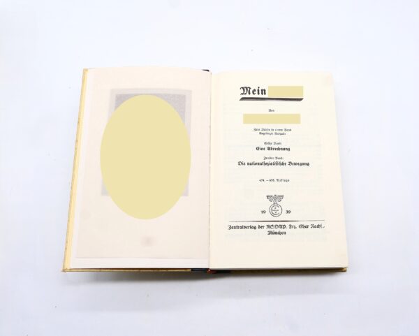 Mein Kampf – Hochzeitsausgabe Geislingen an der Steige – 1939 – Mit Schuber - MK – Bild 3