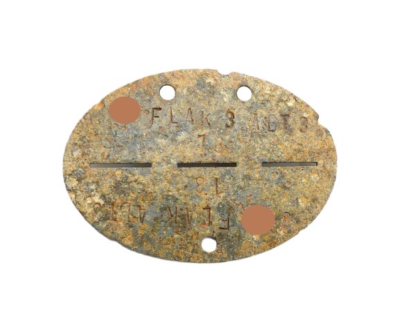 Erkennungsmarke SS – FLAK ABT. 3 – EKM – Dogs Tag – Bodenfund – Bild 2