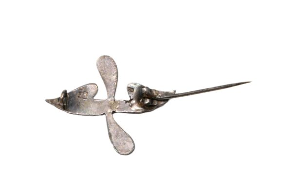Abzeichen – Propeller mit Flügel – Fliegererinnerungsnadel im Etui – Silber 830 – 1. Weltkrieg – Flugzeugführer – Flieger – Bild 5