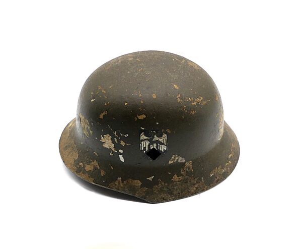 Ferntrauungshelm - Miniatur Stahlhelm - Helm - Mit beiden Emblemen - Ferntrauung - Heer - Wehrmacht – Bild 2