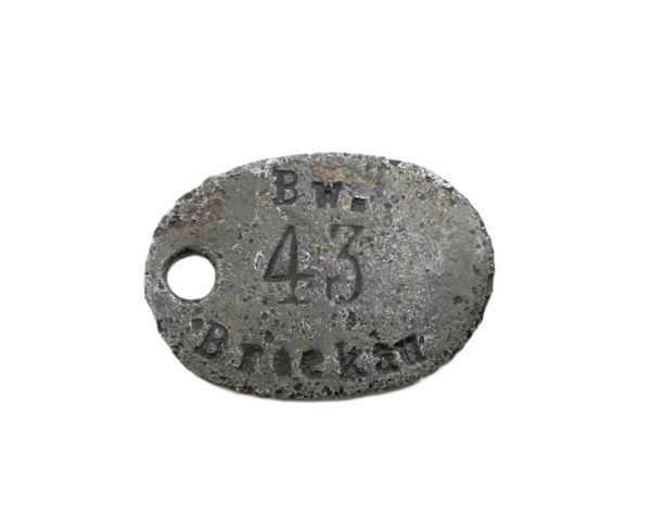 Werkzeugmarke – Werksmarke – Zugangsmarke – Marke – Bw. 43 Brickau – Bodenfund