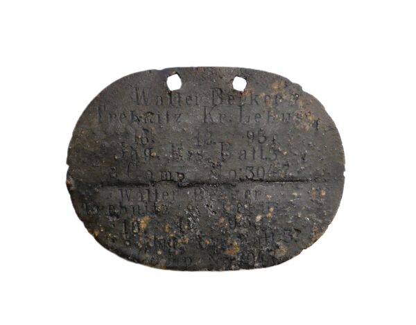 Erkennungsmarke – Jäger Ersatz Batallion 3 – EKM – Dogs Tag – 1. Weltkrieg - Bodenfund – Bild 2
