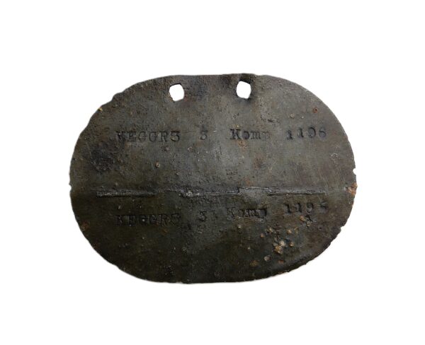 Erkennungsmarke – Jäger Ersatz Batallion 3 – EKM – Dogs Tag – 1. Weltkrieg - Bodenfund – Bild 3