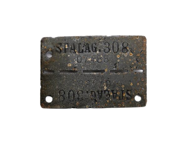 Erkennungsmarke – Stalag 308 Neuhammer/Schlesien – Marke – EKM – Dogs Tag – Bodenfund – Bild 2