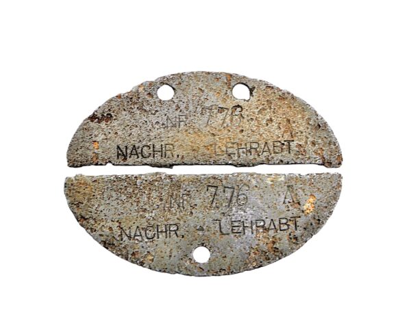 Erkennungsmarke Waffen SS – NACHR. LEHRABT. – NR. 776 – EKM – Dogs Tag – Bodenfund – Bild 2