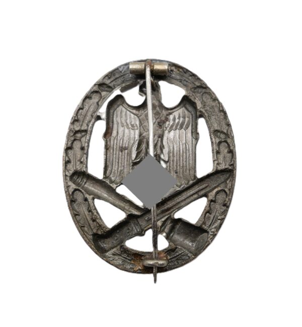 Allgemeines Sturmabzeichen – Variante aus Stahl – Hersteller A (F. W. Assmann & Söhne, Lüdenscheid) – ASA – Bild 2