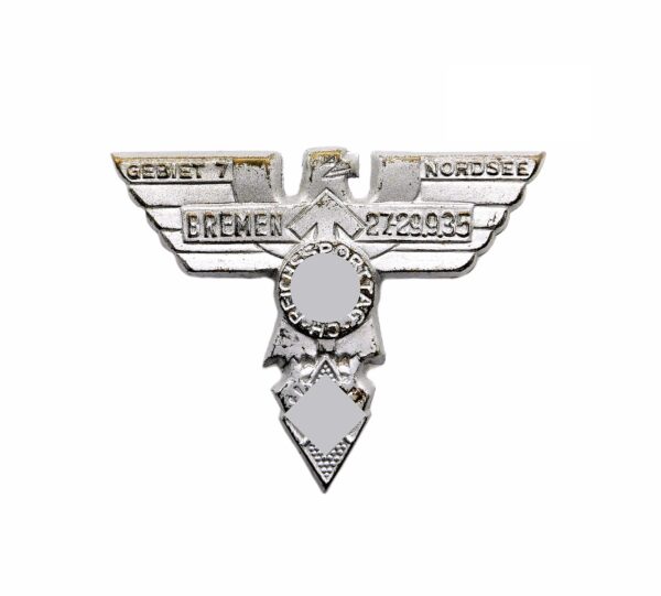 Abzeichen – HJ (Hitlerjugend) Gebiet 7 – Nordsee – Bremen – CH Reichssporttag 27.-29.09.1935