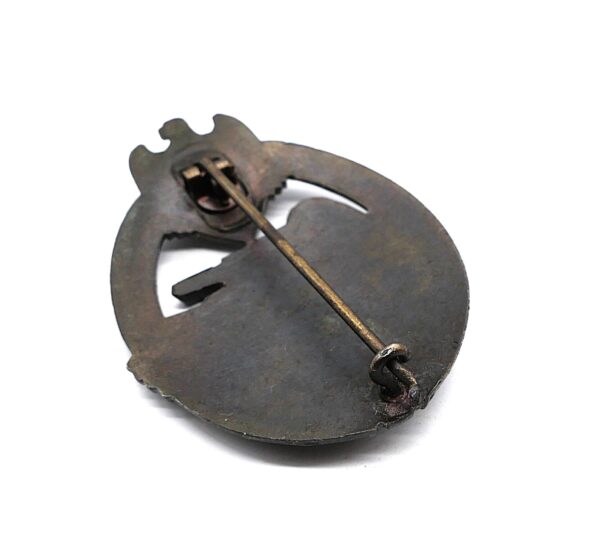 Panzerkampfabzeichen Bronze – Hersteller Steinhauer & Lück, Lüdenscheid – Vertical Crimp Set up – PKA – Bild 3
