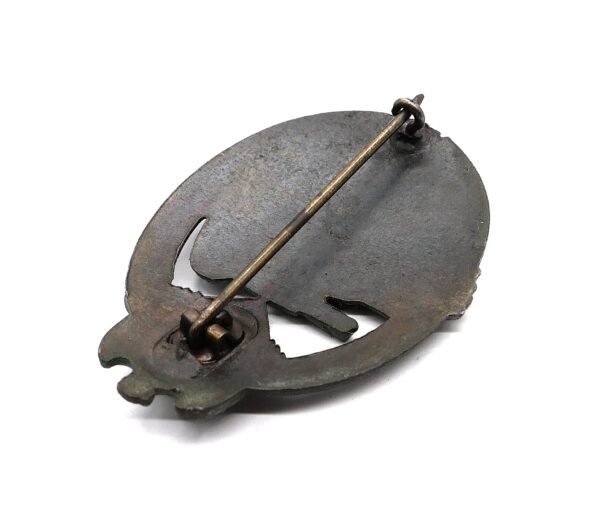 Panzerkampfabzeichen Bronze – Hersteller Steinhauer & Lück, Lüdenscheid – Vertical Crimp Set up – PKA – Bild 4