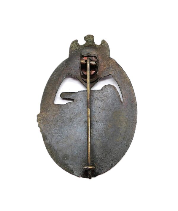 Panzerkampfabzeichen Bronze – Hersteller Steinhauer & Lück, Lüdenscheid – Vertical Crimp Set up – PKA – Bild 2