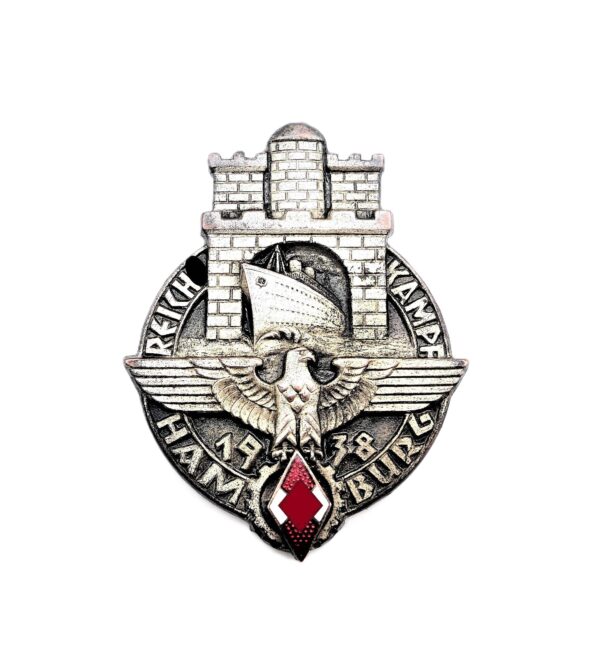 Abzeichen – HJ (Hitlerjugend) Reichskampf Hamburg 1938