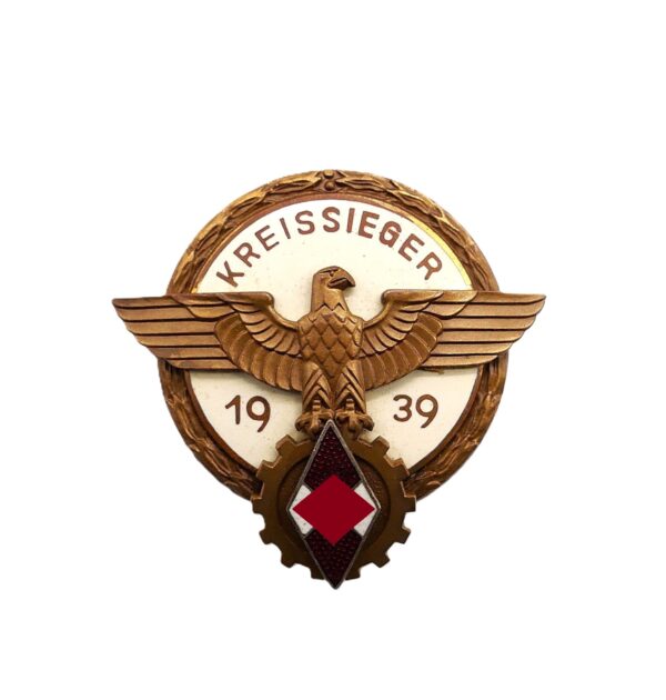 HJ Kreissieger 1939 – Im Reichsberufswettkampf – Hersteller A.G. THAM, GABLONZ A. N.