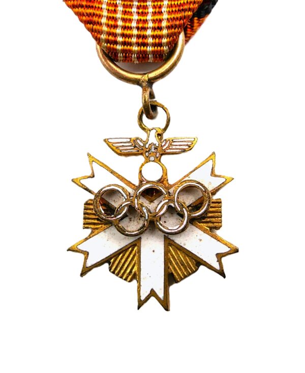 Miniatur – Deutsches Olympia Ehrenzeichen 2. Klasse – Am Band – Berlin 1936