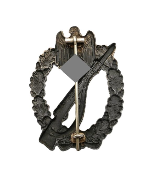 Infanterie Sturmabzeichen Silber – Variante mit Herstellerpunze H – ISA – Bild 2