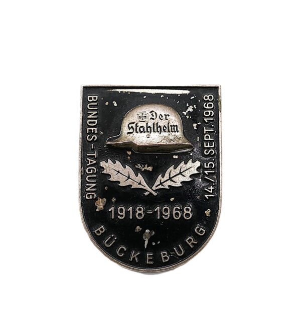 Abzeichen – Der Stahlhelm – Stahlhelmbund 1918-1968 – Bundestagung Bückeburg 14./15. Sept. 1968 - Hersteller Hoffstätter, Bonn
