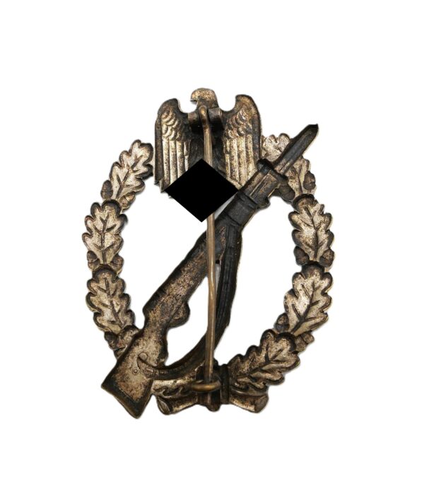 Infanterie Sturmabzeichen Silber – Paul Meybauer, Berlin – Buntmetall – ISA – Bild 2