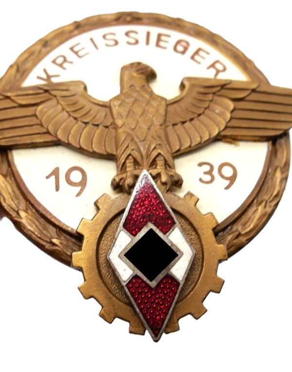 HJ Kreissieger 1939 – Im Reichsberufswettkampf – Hersteller A.G. THAM, GABLONZ A. N. – Bild 3