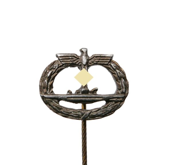 Miniatur zum Ubootkriegsabzeichen – U-Boot-Kriegsabzeichen – Kriegsmarine – Marine – Uboot