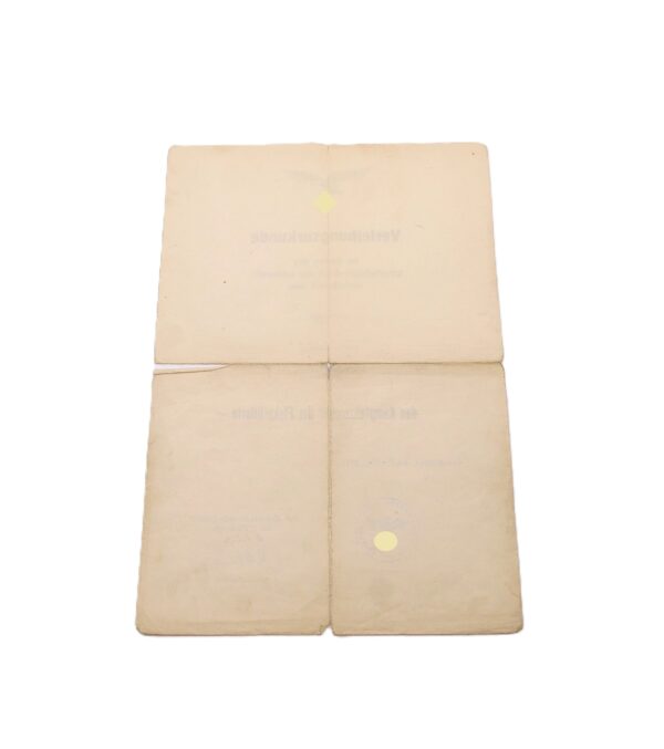 Urkunde zum Flakkampfabzeichen der Luftwaffe – 10./Flakregiment 11 – FKA – Verleihungsurkunde – Bild 2