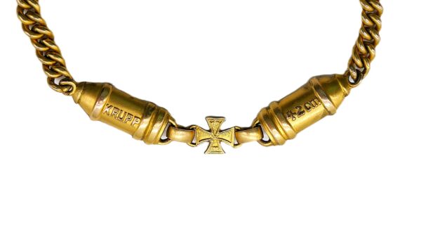 Preussen – Patriotisches Armband - Mit Eisernen Kreuz und Abzeichen für Militär-Flugzeugführer – Kaiserreich – 1. Weltkrieg – Bild 2