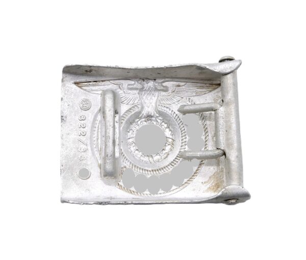 SS Koppelschloss für Mannschaften – RZM 822/38 (Richard Sieper & Söhne, Lüdenscheid) – Aluminium – Bild 3
