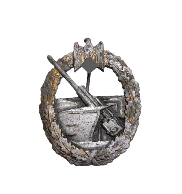 Kriegsabzeichen der Marineartillerie – Hersteller Steinhauer & Lück, Lüdenscheid – Marine – Artillerie