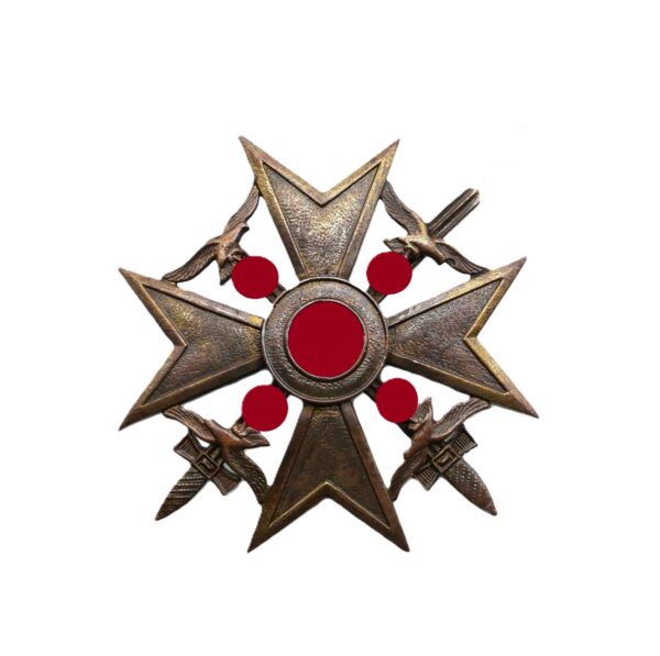 Spanienkreuz – Bronze mit Schwertern – Mit Trägerfoto – Legion Condor – Bild 2