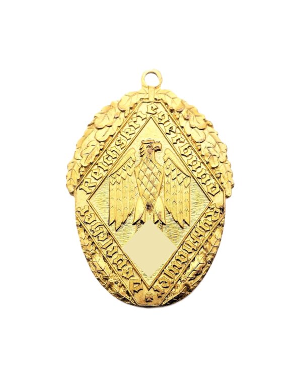 Fahnenmedaille des Kyffhäuserbund – Gold für 50 Jahre – Medaille für Fahne – Hersteller Hoffstätter, Bonn – Kyffhäuser