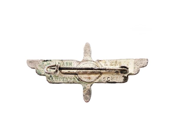 Abzeichen – Wir fliegen – Teilnehmerabzeichen der Flieger – HJ (Hitlerjugend) - Hersteller Paulmann & Crone, Lüdenscheid – Bild 3