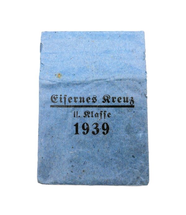 Eisernes Kreuz 2. Klasse 1939 – Hersteller C. E. Juncker, Berlin – Wide Frame Schinkel mit der seltenen Verleihungstüte – Tüte – EK – Bild 4