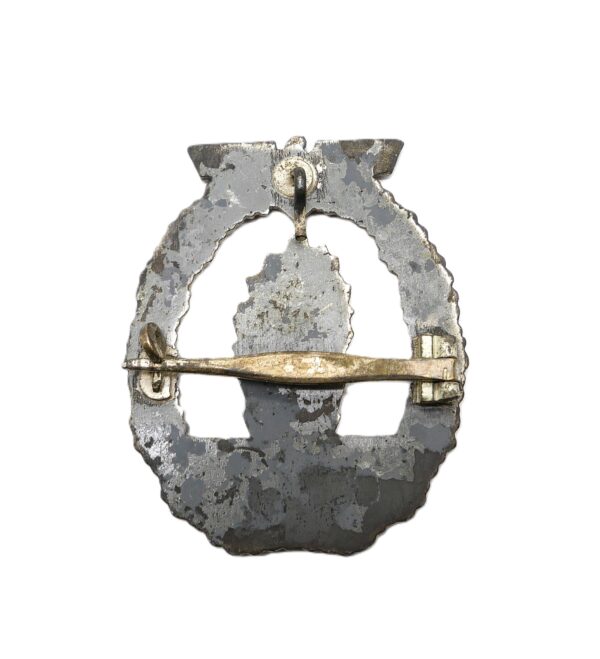 Minensucher (Kriegsabzeichen für Minensuch-, U-Boots-, Jagd- und Sicherungsverbände) – Wilhelm Deumer, Lüdenscheid – Quernadel Typ – Variante 2 – Bild 2