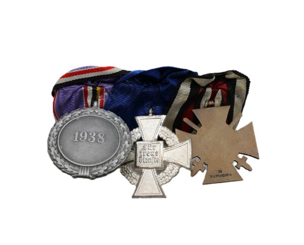 3er Ordensspange – FEK – Treudienst – Ehrenzeichen – Luftschutz-Ehrenzeichen 2. Klasse 1938 - Mit Feldspange – Bild 3
