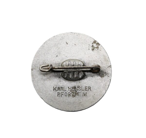 Abzeichen – 1. Mai 1938 – Tag der Arbeit – Hersteller Karl Hensler, Pforzheim – Bild 2