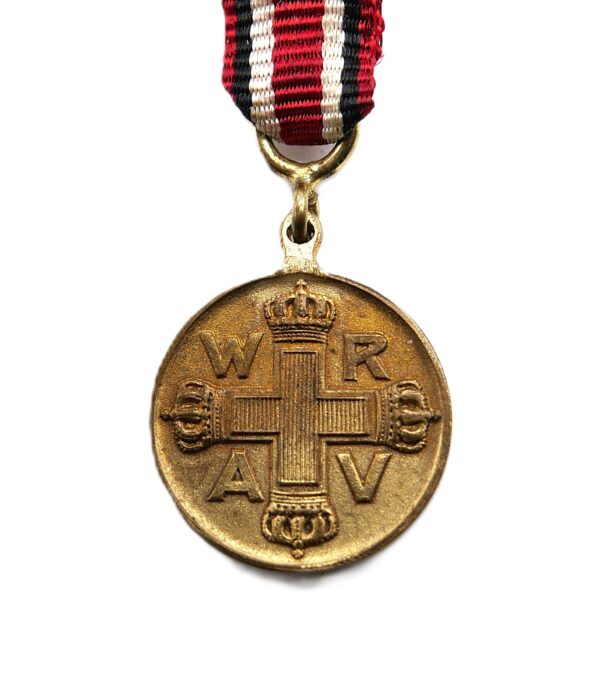 Preußen - 19 mm Miniatur Rote Kreuz Medaille - 3. Klasse 1898 - Für Verdienste um das Rothe Kreuz