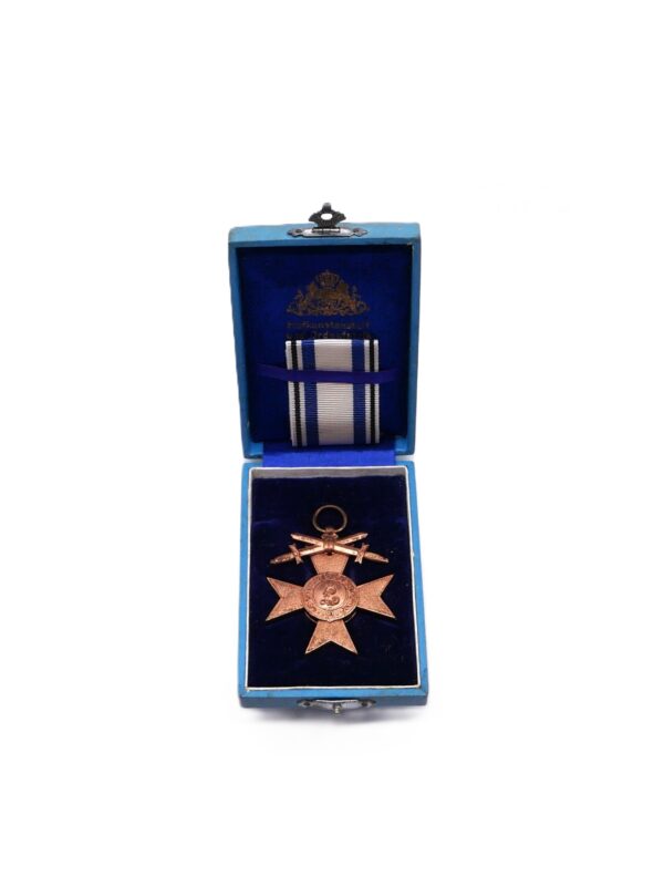 Bayern – Bayrisches Militär-Verdienst-Kreuz 3. Klasse mit Schwertern – Bayr. M. V. Kr. 3. KL. – Im Etui – Schachtel