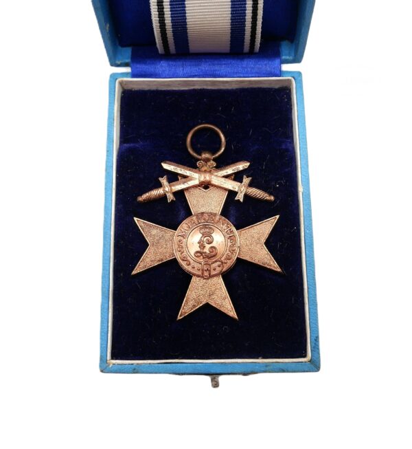 Bayern – Bayrisches Militär-Verdienst-Kreuz 3. Klasse mit Schwertern – Bayr. M. V. Kr. 3. KL. – Im Etui – Schachtel – Bild 2
