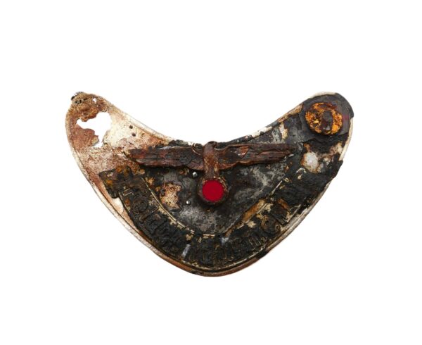 Ringkragen Feldgendarmerie – Bodenfund – Mit Kette – Bild 2