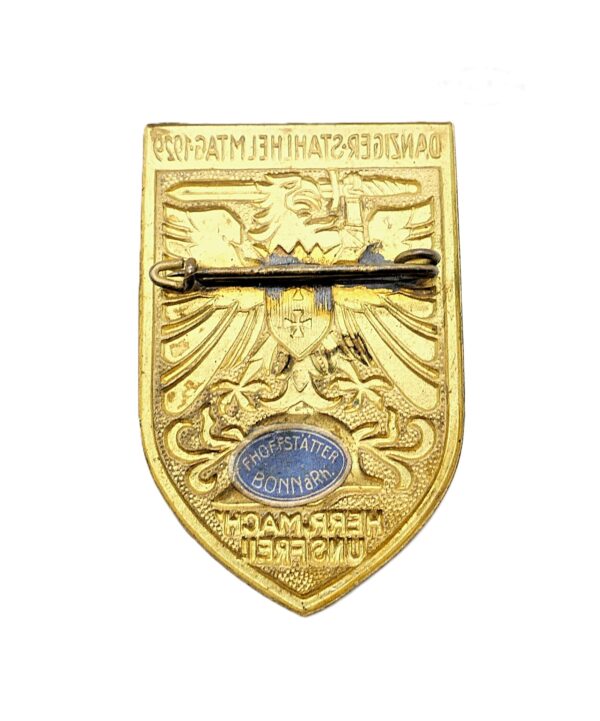 Abzeichen – Stahlhelmbund – Danziger Stahlhelmtag 1929 – Herr mach uns frei – Hersteller F. Hoffstätter, Bonn – SHB – Danzig – Bild 2