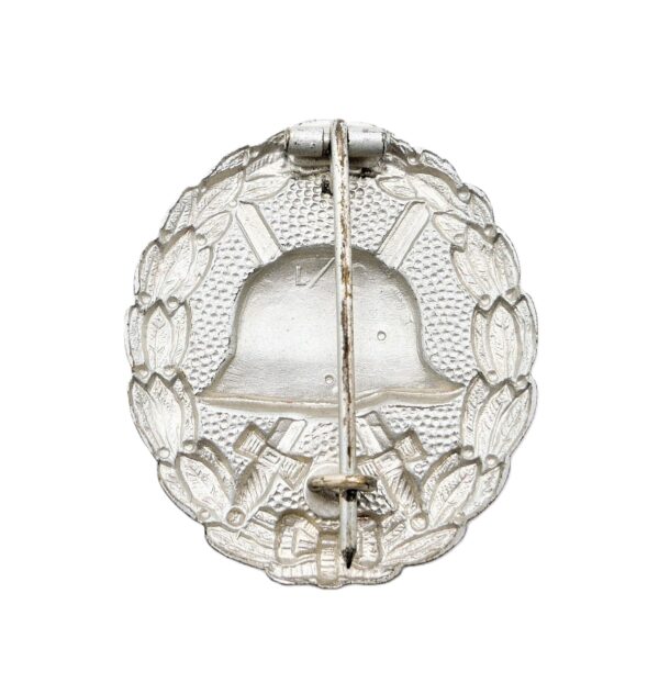 Verwundetenabzeichen Silber – Armee und Kolonialtruppen 1918 – Hersteller L/56 (Funcke & Brüninghaus, Lüdenscheid) – VWA – Bild 2