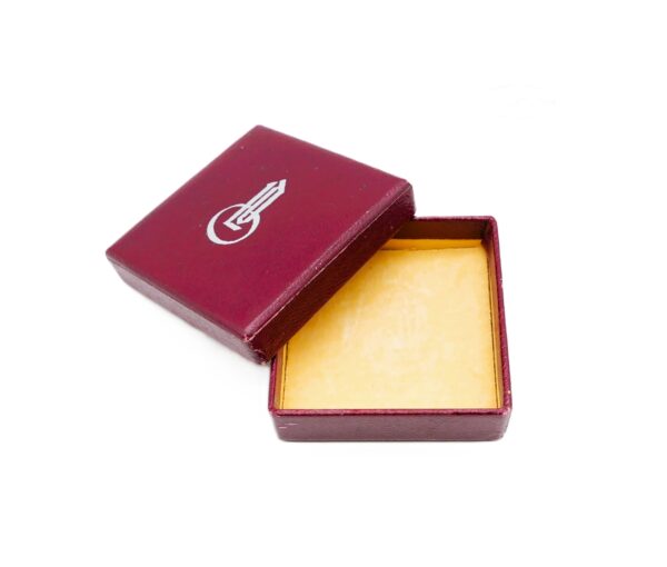 LDO Etui – 1. Form zur Miniatur Ehrenkreuz der Deutschen Mutter – Mutterkreuz – Gold – Hersteller L/15 (Otto Schickle, Pforzheim) – MK