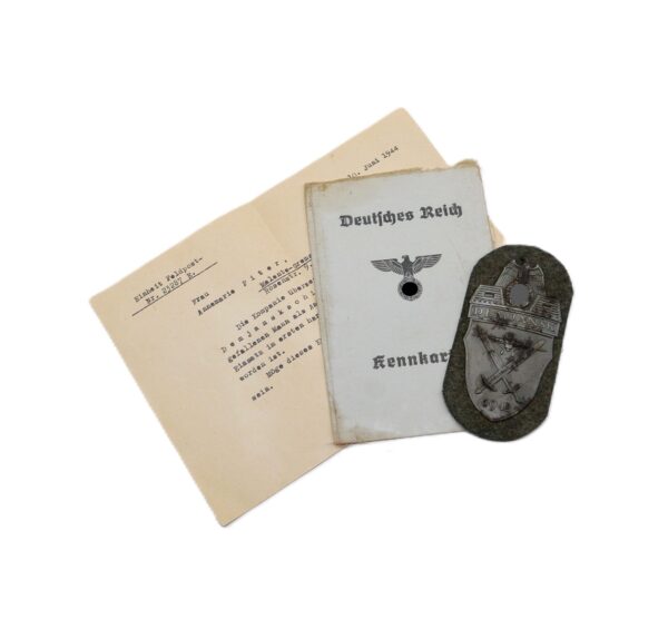 Demjanskschild – Ärmelschild – Schild – Demjansk – Mit dem Übersendungsschreiben – Anschreiben