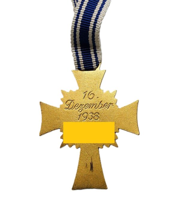 Ehrenkreuz der Deutschen Mutter – Mutterkreuz – Gold – Im Etui – Hersteller L. Bertsch, Karlsruhe – MK – Bild 3