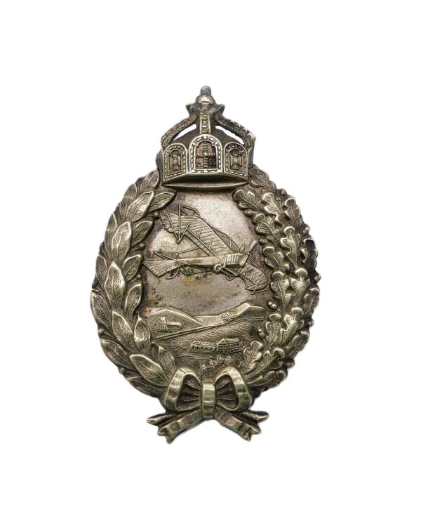 Preussen – Abzeichen für Militär-Flugzeugführer – Kaiserreich – 1. Weltkrieg – Krone oben durchbrochen