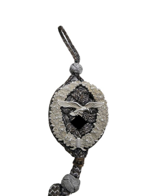 Schützenschnur der Luftwaffe – Mit Auflage – Erste Form – Bild 2