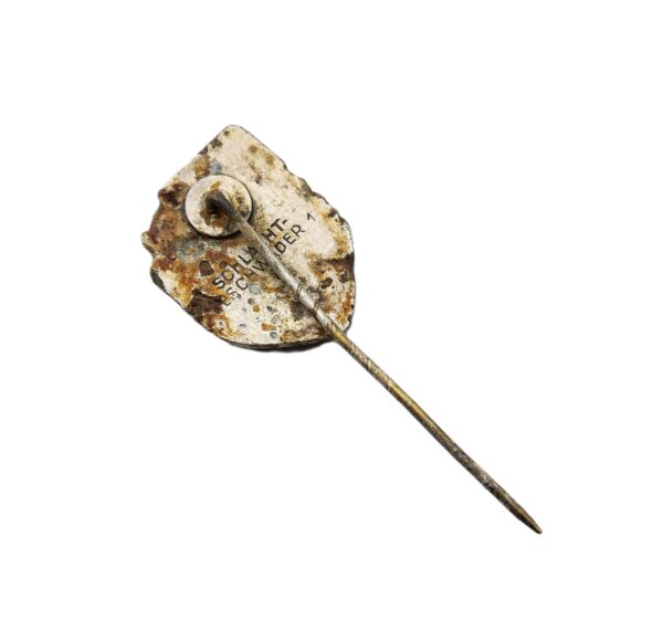 23 mm Miniatur zum Infanterie Sturmabzeichen auf Wappen - Rückseitig Schlachtgeschwader 1 – Bodenfund - ISA – Bild 3