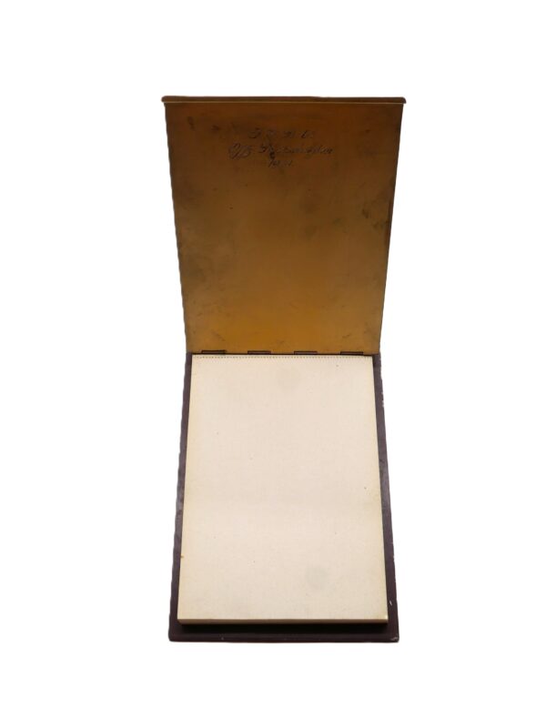 Schießpreis - Schreibblockhalter - Mit Stahlhelm Auflage - Offiziers Preisschießen 1941 - Schreibblock – Bild 2