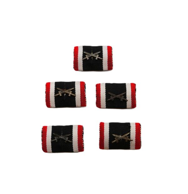 5 x Feldspange – Kriegsverdienstkreuz 2. Klasse - Mit Schwerter Auflage – KVK