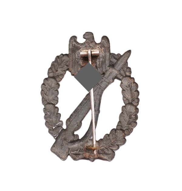 Infanterie Sturmabzeichen Silber – Hohlgeprägte Ausführung – B. H. Mayer – ISA – Bild 2