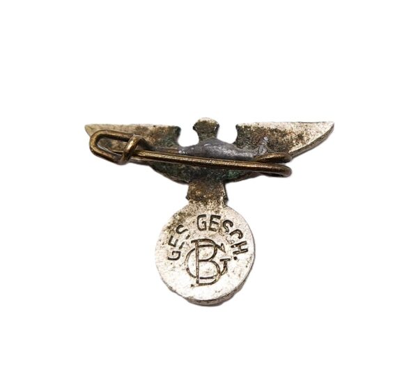 SA - NSDAP - Krawattennadel - Adler - Hersteller GB (Gustav Brehmer, Markneukirchen) – Bild 2