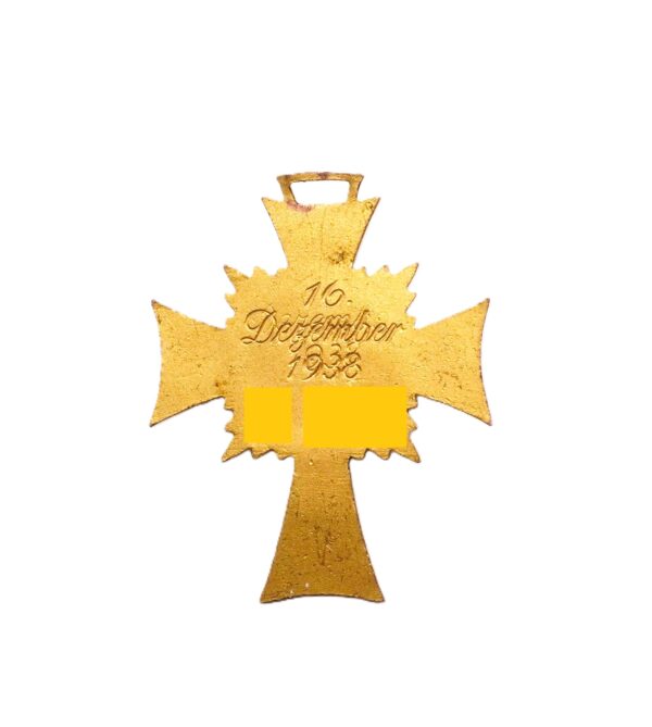 Ehrenkreuz der Deutschen Mutter – Mutterkreuz – Gold - Seltene Doppelprägung - Variante – Bild 2